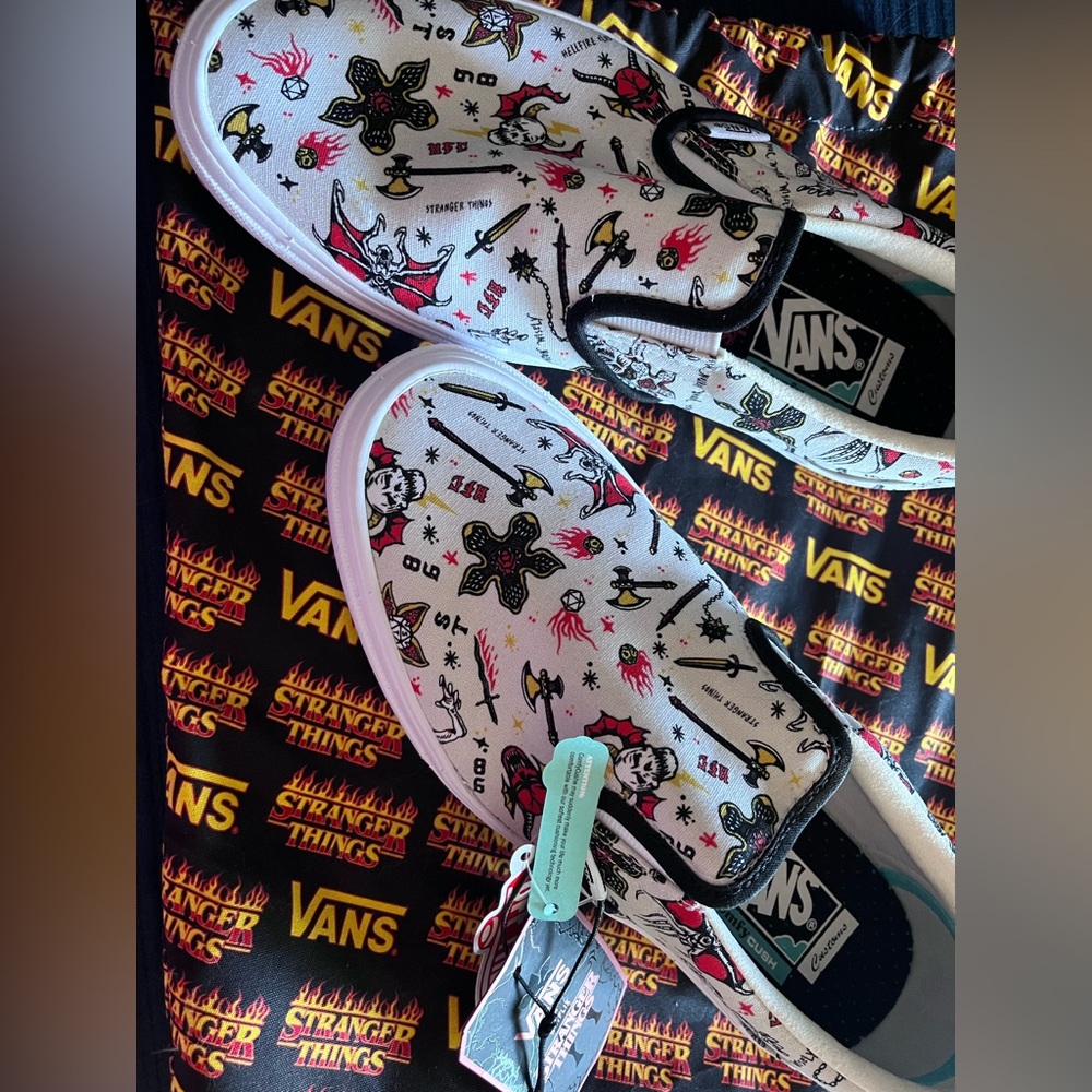 Stranger Things Vans.  Women’s size 9